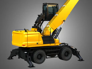 MH3050 - Pelle de manutention sur roues Modèle 3D