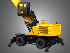 MH3050 - Pelle de manutention sur roues Modèle 3D