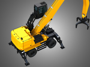 MH3050 - Wheel Material Handler 3D मॉडल