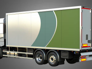 T520 - Refrigerated Truck 3D Model