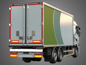 T520 - Refrigerated Truck 3D Model