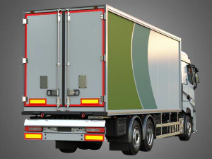 T520 - Refrigerated Truck 3D Model