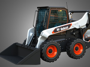 S76 Platinum Skid Steer Loader - Bucket 3D Model