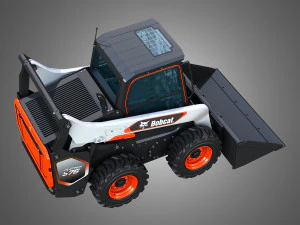 S76 Platinum Skid Steer Loader - Bucket 3D Model