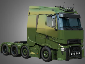 T520 - 8X4 Heavy Haulage Truck 3D Model