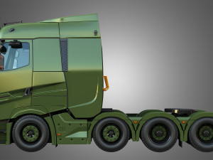 T520 - 8X4 Heavy Haulage Truck Model 3D