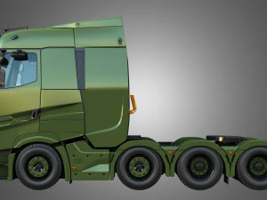 T520 - 8X4 Heavy Haulage Truck 3D Model