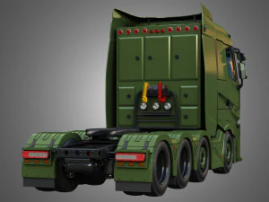 T520 - 8X4 Heavy Haulage Truck 3D Model