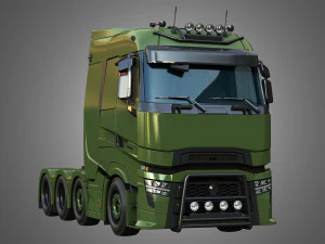 T520 - 8X4 Heavy Haulage Truck 3D Model