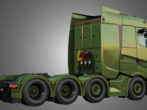 T520 - 8X4 Heavy Haulage Truck Model 3D
