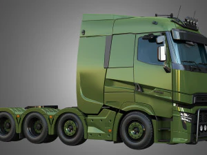 T520 - 8X4 Heavy Haulage Truck 3D Model