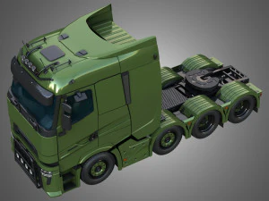 T520 - 8X4 Heavy Haulage Truck 3D Model