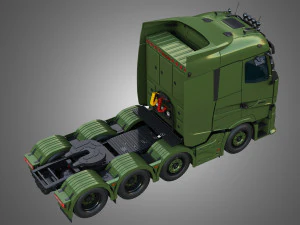T520 - 8X4 Heavy Haulage Truck 3D Model