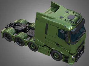 T520 - 8X4 Heavy Haulage Truck 3D Model