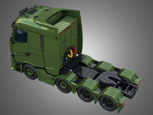 T520 - 8X4 Heavy Haulage Truck Model 3D