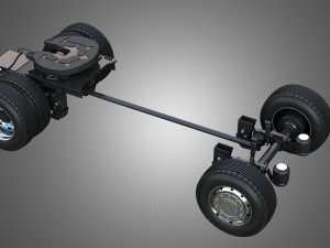 T520 - High Range Truck - Single Axle - Standard Version Modello 3D
