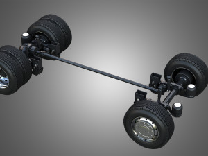 T520 - High Range Truck - Single Axle - Standard Version Modello 3D
