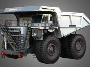 T274 - Fora-de-estrada - Caminh&atilde;o Basculante de Minera&ccedil;&atilde;o Modelo 3D