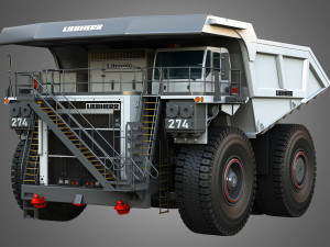 T274 - Off-Highway - Mining Dump Truck 3D Model