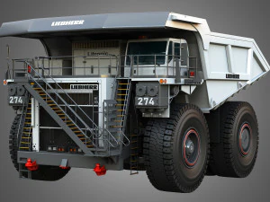 T274 - Off-Highway - Mining Dump Truck 3D Model