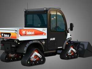 UW56 - Toolcat Quad Tracks - Utility Work Machine - Bucket 3D Model