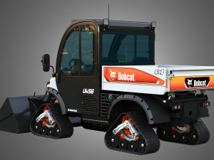 UW56 - Toolcat Quad Tracks - Utility Work Machine - Bucket 3D Model