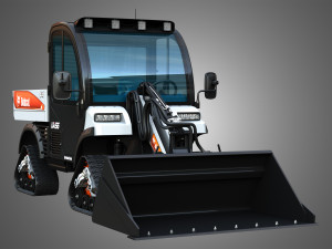 UW56 - Toolcat Quad Tracks - Utility Work Machine - Bucket 3D Model