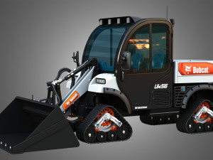 UW56 - Toolcat Quad Tracks - Utility Work Machine - Bucket 3D Model