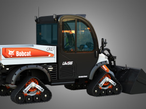 UW56 - Toolcat Quad Tracks - Utility Work Machine - Bucket 3D Model
