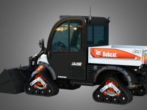 UW56 - Toolcat Quad Tracks - Utility Work Machine - Bucket 3D Model