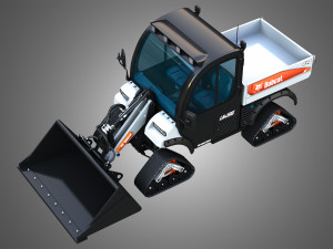 UW56 - Toolcat Quad Tracks - Utility Work Machine - Bucket 3D Model