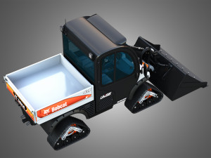 UW56 - Toolcat Quad Tracks - Utility Work Machine - Bucket 3D Model