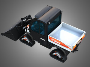 UW56 - Toolcat Quad Tracks - Utility Work Machine - Bucket 3D Model