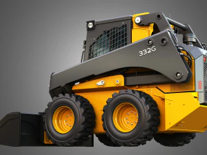 332G Skid Steer Loader - Bucket 3D Model