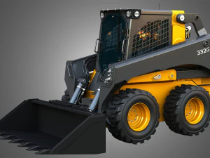 332G Skid Steer Loader - Bucket 3D Model