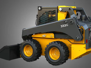 332G Skid Steer Loader - Bucket 3D Model
