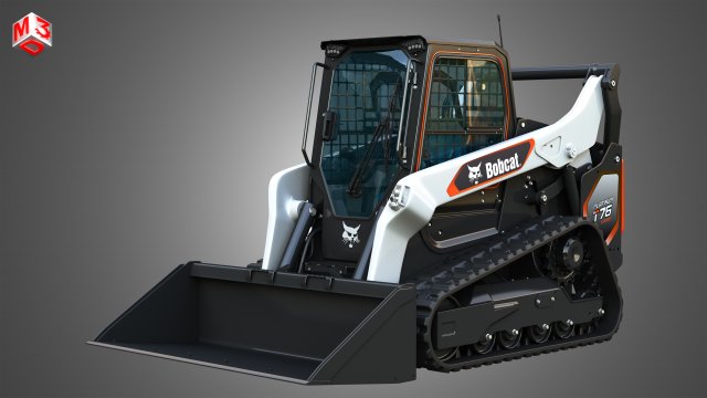 T76 Platinum Compact Track Loader - Bucket Model 3D .c4d .max .obj .3ds .fbx .stl .blend 