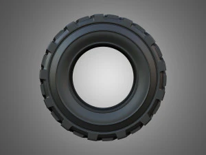 Tractor Tire 002 - One Piece 3D Model