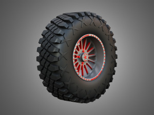 Buggy Wheel and Tire 2 3D Модель