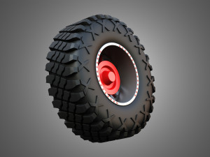 Buggy Wheel and Tire 2 3D मॉडल