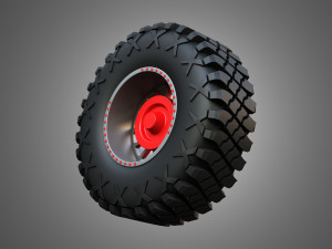 Buggy Wheel and Tire 2 3D मॉडल