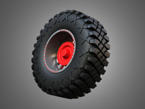 Buggy Wheel and Tire 2 3D मॉडल