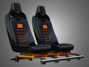 Canam Maveric Vehicle Seat 3D Модель