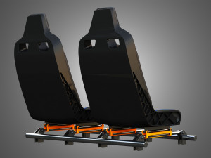 Canam Maveric Vehicle Seat 3D Модель