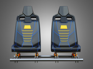 Canam Maveric Vehicle Seat 3D Модель