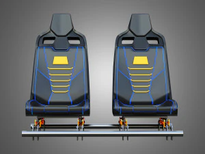 Canam Maveric Vehicle Seat 3D Model