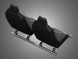 Canam Maveric Vehicle Seat 3D Модель