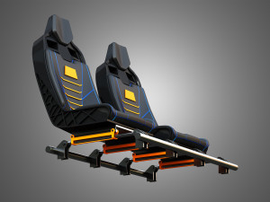 Canam Maveric Vehicle Seat 3D Модель