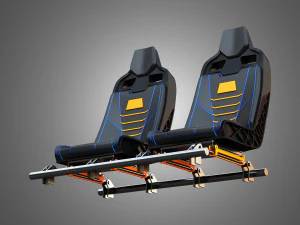 Canam Maveric Vehicle Seat 3D Model