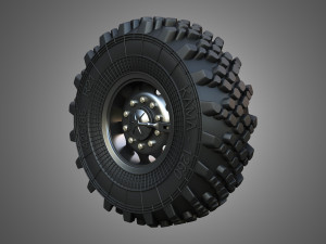 Ural Truck - WheelTire 3D Model